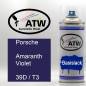 Preview: Porsche, Amaranth Violet, 39D / T3: 400ml Sprühdose, von ATW Autoteile West.